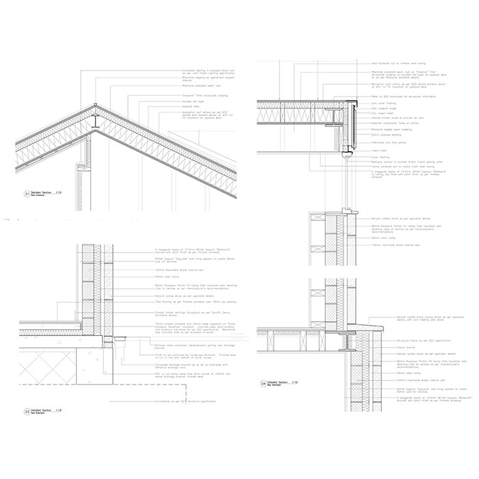 Detailed Architects Drawings